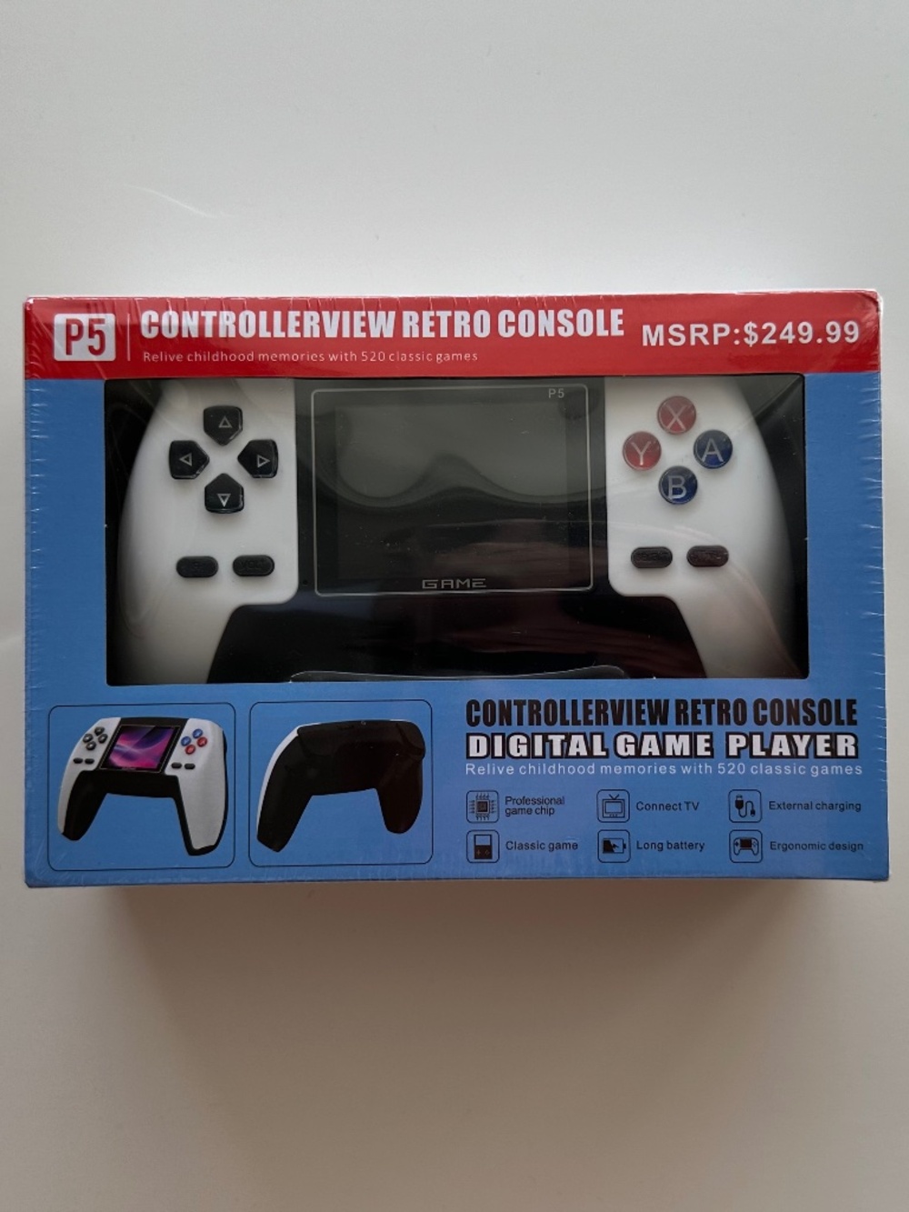 New in Box - P5 ControllerView Retro Console - Handheld Video Game Box